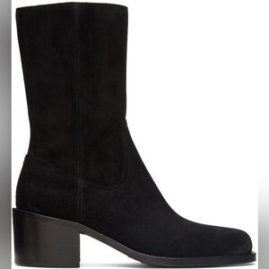 Dries Van Noten Black Suede Boots size 47 BNWB (no lid)